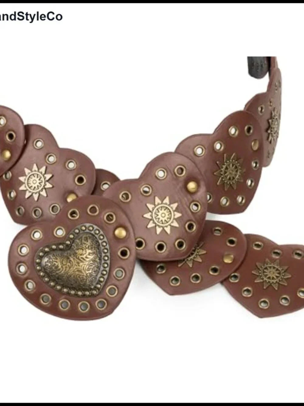 Wide PU Leather Western Concho Belt Women Vintage Cowgirl Waist